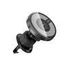 XO automobilinis laikiklis magnetinis CX025 su wireless inductive charger 15W juodos spalvos air vent
