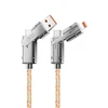XO kabelis NB276 4w1 USB-C - Lightning + USB - USB-C 60W 1,0 m pilkas