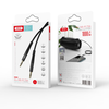 XO audio kabelis NB-R175A jack 3,5mm - jack 3,5mm 1,0 m juodos spalvos