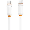 XO kabelis NB-Q298 PD USB-C – USB-C 1,0m 240W baltas