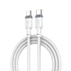 XO kabelis NB208B PD USB-C - USB-C 1,0m 60W baltos spalvos