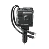 XO automobilinis įkroviklis CC66 104W 1x USB 1x USB-C juodas su kabeliu USB-C ir kabeliu Lightning