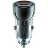 XO automobilinis įkroviklis CC60 60W 1x USB 1x USB-C mėlynos spalvos