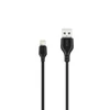 XO kabelis NB103 USB - Lightning 1,0 m 2,1A juodos spalvos