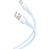 XO kabelis NB212 USB - microUSB 1,0 m 2,1A mėlynos spalvos