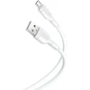 XO kabelis NB212 USB - microUSB 1,0 m 2,1A baltos spalvos