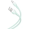 XO kabelis NB212 USB - Lightning 1,0 m 2,1A žalios spalvos