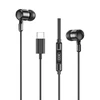 XO laidinės ausinės EP81 USB-C juodos spalvos