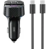 XO transmiter BCC17 FM ład. sam. 30W Bluetooth juoda + kabelis USB-C/USB-C