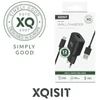 XQISIT kelioninis įkroviklis | 12 W | USB-A, USB-C | su pridedamu USB-A–USB-C laidu | juodas