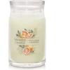 Yankee Candle Signature kvapioji žvakė stiklinėje, maža, Baltas Spruce & Grapefruit, 110 g