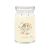 Yankee Candle Aromatinė žvakė "Signature" didelė stiklinė "Soft Wool" - Gintarinė 567 g