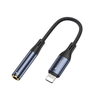 Adapteris USB Yesido YAU37 Lightning - Jack 3.5mm Juodas