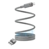 YESIDO magnetinis kabelis CA174 12W USB/LIGHTNING 1M 2.4A pilkas