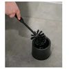 York Toilet brush with holder MODERN juodas