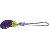 Trixie Žaislas šuniui Baklažanas ant virvės, TPR, 13 cm/34 cm