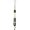 Virvelė telefonui Hello Kitty Pearls and Beads Kitty Charm juodos spalvos