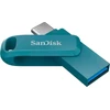 USB laikmena Sandisk Ultra Dual Drive Go 128 GB, mėlyna