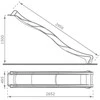 4IQ Vaikiška čiuožykla 290 cm, turkio spalvos