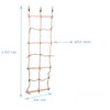 4IQ Laipiojimo tinklas su mediniais laipteliais 1,9 x 0,56 m