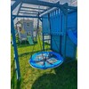 4IQ LED sūpynės „Gandro lizdas“ 100 cm, mėlyna