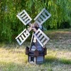 4IQ Medinė dekoracija "Malūnas", pilkas