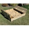 4IQ Smėlio dėžė Bonus Orbis, 120x120cm, su patiesalu ir 250kg smėlio
