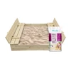 4IQ Smėlio dėžė Bonus Orbis, 120x120cm, su patiesalu ir 250kg smėlio