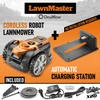Belaidis vejos pjovimo robotas Lawnmaster su įkrovimo stotele, 24 V, 4.0 Ah, 500m2