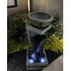 Dekoratyvinis lauko fontanas, 29 x 27 x 73 cm, su LED apšvietimu