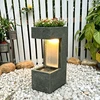 Dekoratyvinis lauko fontanas, 31 x 21 x 62.5 cm, su LED apšvietimu