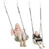 Ergonominės pakabinamos sūpynės, pastelinė žalia