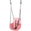 Ergonominės vaikiškos sūpynės 3in1, pastelinė rožinė