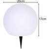Lauko šviestuvas su saulės baterija "Rutulys", 20 cm