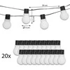 LED lempučių girlianda su saulės baterija, 2 m