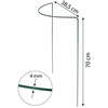 Metalinė augalų atrama, 70 cm