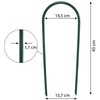 Metalinė augalų atrama "Lankas", 45 cm