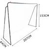 Metaliniai futbolo vartai HATIS, 215x61x152 cm