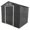 Metalinis sandėliukas 4,6 m², antracito, 237 × 195 × 208/172 cm