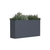 Metalinis vazonas HATIS, 100 x 25 x 52 cm, antracito