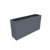Metalinis vazonas HATIS, 100 x 25 x 52 cm, antracito