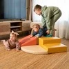 Minkštų kaladėlių komplektas „Sraigė”, pastelinis rausvas