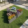 Metalinis vazonas HATIS, 71,5 x 61,5 x 45 cm, antracito