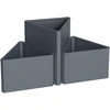 Metalinis vazonas HATIS, 71,5 x 61,5 x 77cm, antracito