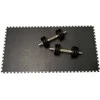 PVC grindų danga, 60 x 60 x 0.7 cm, tamsiai pilka