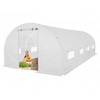 Šiltnamis su armuota plėvele, 10 m2, 2,5x4 m, baltas