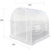 Šiltnamis su armuota plėvele, 4 m2, 2x2 m, baltas