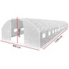 Šiltnamis su armuota plėvele, 48 m2, 4x12 m, baltas