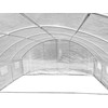 Šiltnamis su armuota plėvele, 48 m2, 4x12 m, baltas