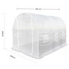 Šiltnamis su armuota plėvele, 6 m2, 3x2 m, baltas